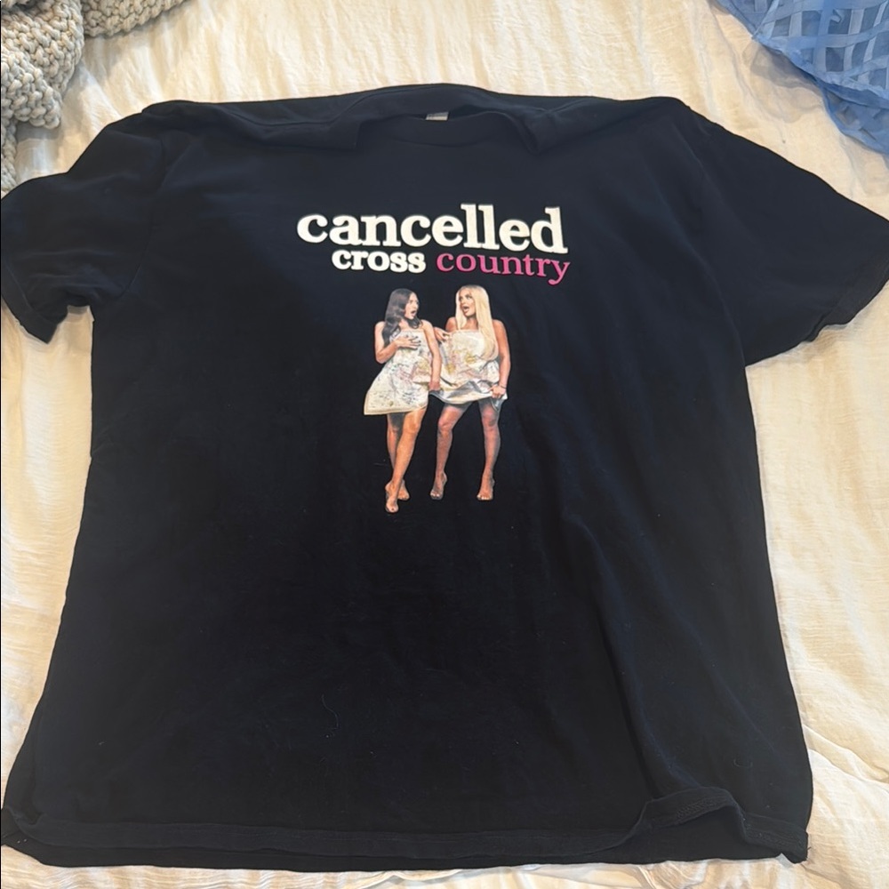 Cancelled Cross Country Kids Black T-Shirt
